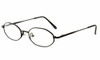 Profile View of Calabria MetaFlex 1000 Purple Designer Blue Light Blocking Reading Glasses 47mm
