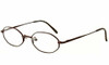 Profile View of Calabria MetaFlex 1015 Black Designer Blue Light Blocking Reading Glasses 46mm N
