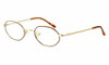 Profile View of Calabria MetaFlex EE Chrome 41 mm Designer Blue Light Blocking Reading Glasses N