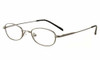 Profile View of Calabria MetaFlex NN Black Designer Blue Light Block Reading Glasses 42mm /Power