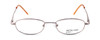 Front View of Calabria Kids Fit MetalFlex Designer Blue Light Block Reading Glasses 1001 Pink