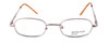 Front View of Calabria Kids Fit MetalFlex Designer Blue Light Block Reading Glasses 1005 Pink