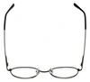 Top View of Calabria MetalFlex U Pewter Designer Blue Light Blocking Reading Glasses 45mm Ne