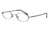 Profile View of Calabria MetalFlex U Matte Black Designer Blue Light Block Reading Glasses 48mm
