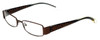 Profile View of Marc Jacobs Designer Blue Light Blocking Reading Glasses MMJ484-0YLG Brown 52mm