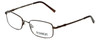 Profile View of Outdoor Life Designer Blue Light Blocking Reading Glasses OLZF712-183 Brown 52mm