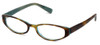Profile View of Paul Smith Designer Blue Light Block Reading Glasses PS281-DMAQ Demi Aqua 51mm N