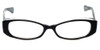 Front View of Paul Smith Blue Light Blocking Reading Glasses PS405-OXC in Black Crystal 51mm N