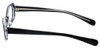 Side View of Paul Smith Blue Light Blocking Reading Glasses PS405-OXC in Black Crystal 51mm N