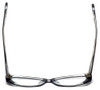 Top View of Paul Smith Blue Light Blocking Reading Glasses PS405-OXC in Black Crystal 51mm N