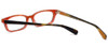 Close up View of Converse Designer Blue Light Blocking Reading Glasses Q011-Brown in Brown 50mm N