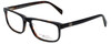 Profile View of Randy Jackson Designer Blue Light Blocking Reading Glasses RJ3013-021 Black 55mm
