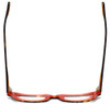Top View of Soho 100 in Tortoise Designer Blue Light Blocking Reading Glasses 48mm 20 Powers