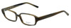 Profile View of Vera Wang Designer Blue Light Blocking Reading Glasses Soliloquy in Olive 51mm N