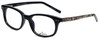 Profile View of Whims Designer Blue Light Blocking Reading Glasses TR5885AK Black 50mm 20 Powers