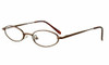 Profile View of Calabria Trendsetter 17 Shiny Black Designer Blue Light Blocking Reading Glasses