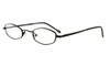Profile View of Calabria Trendsetter 17 Shiny Gunmetal Designer Blue Light Block Reading Glasses