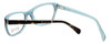 Close up View of Calabria Trendsetter 17 Shiny Gunmetal Designer Blue Light Block Reading Glasses