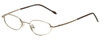 Profile View of Calabria Trendsetter 20 KIDS SMALL 45mm Designer Blue Light Reading Glasses Gold