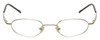 Front View of Calabria Trendsetter 20 KIDS SMALL 45mm Designer Blue Light Reading Glasses Gold