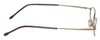 Side View of Calabria Trendsetter 20 KIDS SMALL 45mm Designer Blue Light Reading Glasses Gold