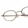Close up View of Calabria Trendsetter 20 KIDS SMALL 45mm Designer Blue Light Reading Glasses Gold