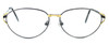 Front View of Fashion Optical Blue Light Blocking Reading Glasses Trudy in Gunmetal 54mm