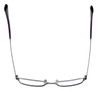 Top View of Vera Wang Designer Blue Light Blocking Reading Glasses V328 Ruby 53mm 20 Powers