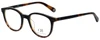 Profile View of Carolina Herrera Blue Light Blocking Reading Glasses VHE666-07RE Tortoise 49mm N