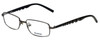 Profile View of Reebok Designer Blue Light Block Reading Glasses R1002-GUN-51 mm Matte-Gunmetal