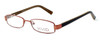 Profile View of Calabria Viv Kids 117 Designer Blue Light Blocking Reading Glasses in Brown 46mm