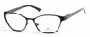 Profile View of Candie's Designer Blue Light Block Reading Glasses CA0119-001 Matte Black 53 mm