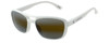 Vuarnet Designer Sunglasses VL1012-0005 White Frame with Brown Tint/Silver Mirro