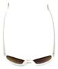Vuarnet Designer Sunglasses VL1012-0005 White Frame with Brown Tint/Silver Mirro