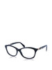 Profile View of Diesel Designer Blue Light Block Reading Glasses DL5088-A01 Black 53mm 20 Powers