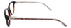 Side View of Diesel Designer Blue Light Block Reading Glasses DL5088-A01 Black 53mm 20 Powers