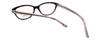 Close up View of Candie's Designer Blue Light Block Reading Glasses Skye-MBRN Matte Brown 52 mm N
