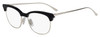 Profile View of Hugo Boss Designer Blue Light Blocking Reading Glasses BO0948-807 in Black 51mm