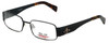 Profile View of iStamp Designer Blue Light Block Reading Glasses XP603M-021 Black 55mm 20 Powers