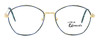 Front View of Fashion Optical Blue Light Blocking Reading Glasses Yale Gold K 103 54mm N