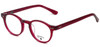 Profile View of Converse Designer Blue Light Block Reading Glasses Z002UF Magenta 45mm 20 Powers