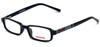 Profile View of Converse Designer Blue Light Blocking Reading Glasses Zoom Black 47mm 20 Powers