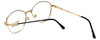 Close up View of Converse Designer Blue Light Blocking Reading Glasses Zoom Brown 47mm 20 Powers