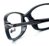 Close up View of Bolle Progressive Lens Blue Light Reading Glasses Elysee Shiny Black 70130 52mm