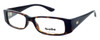 Profile View of Bolle Louvres Progressive Lens Blue Light Reading Glasses in Dark Demi Tortoise