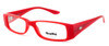 Profile View of Bolle Louvres Progressive Lens Blue Light Block Reading Glasses Deep Red Crystal