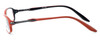 Side View of Lucky Brand Designer Progressive Len Blue Light Glasses Antigua-Brown Brown 53mm