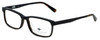 Profile View of Argyleculture Designer Progressive Blue Light Glasses Mack Black Tortoise 55mm