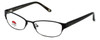 Profile View of Silver Dollar Progressive Lens Blue Light Reading Glasses Café 3152 Ebony 52mm
