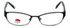Front View of Silver Dollar Progressive Lens Blue Light Reading Glasses Café 3152 Ebony 52mm